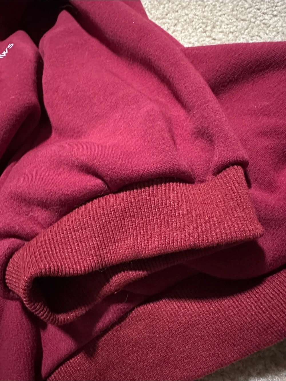 Maroon Hooded Dog Sweatshirt - Cozy Fleece Pullover